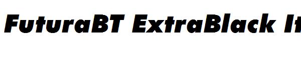 FuturaBT ExtraBlack Italic