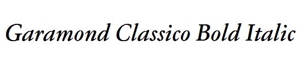 Garamond Classico Bold Italic