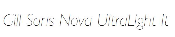 Gill Sans Nova UltraLight It