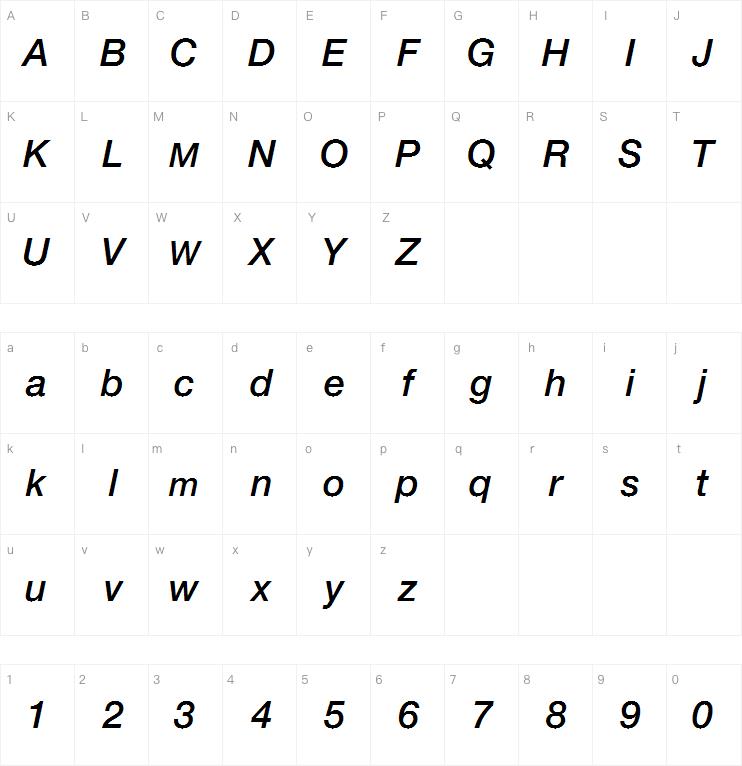 Helvetica Neue LT W1G 66 Medium Italic