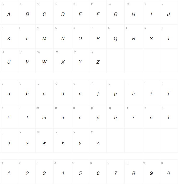 Hope Sans Light Italic