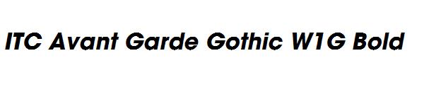 ITC Avant Garde Gothic W1G Bold 