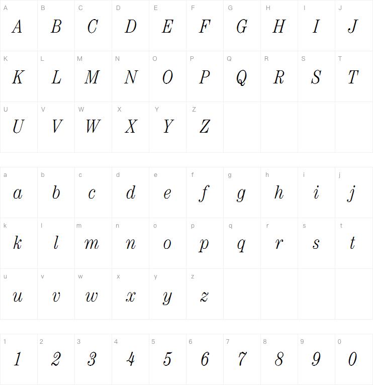 ITC Century Std Light Condensed Italic