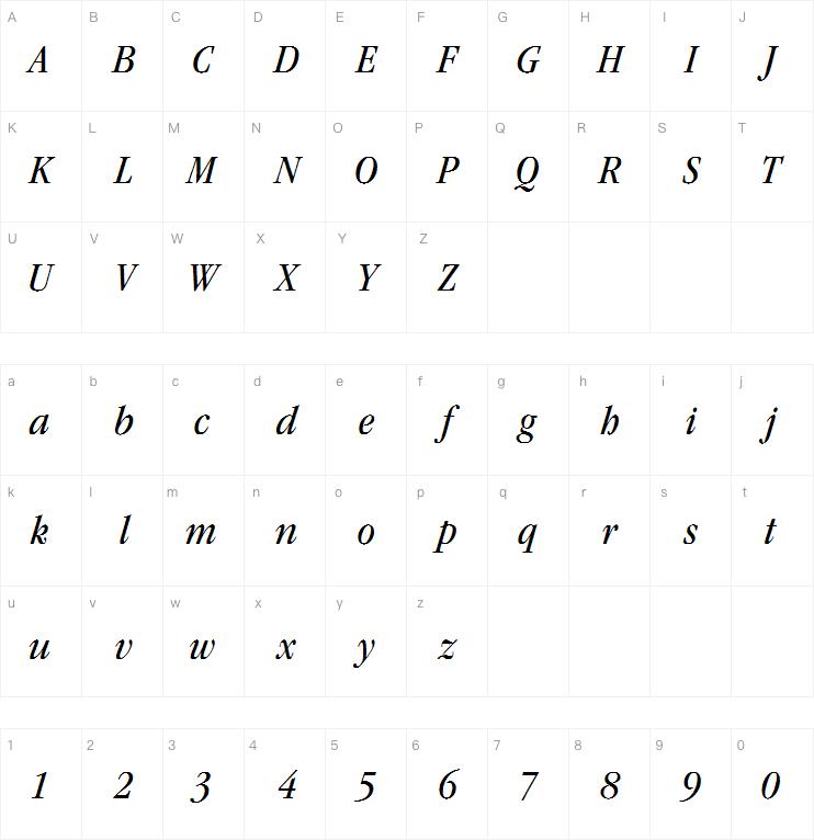 ITC Garamond Std Book Narrow Italic