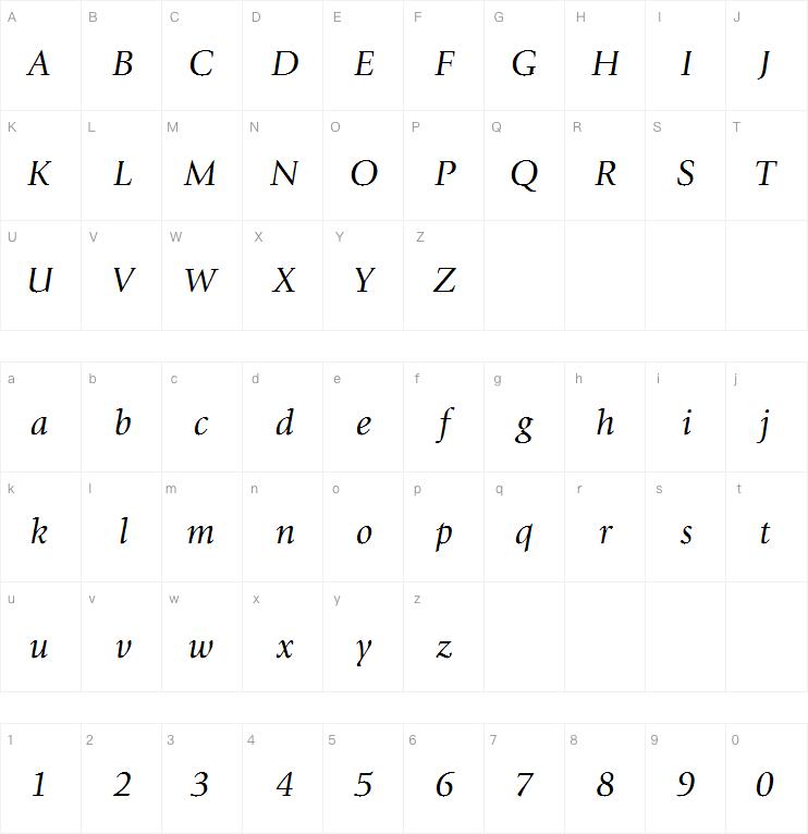 ITC Giovanni Std Book Italic