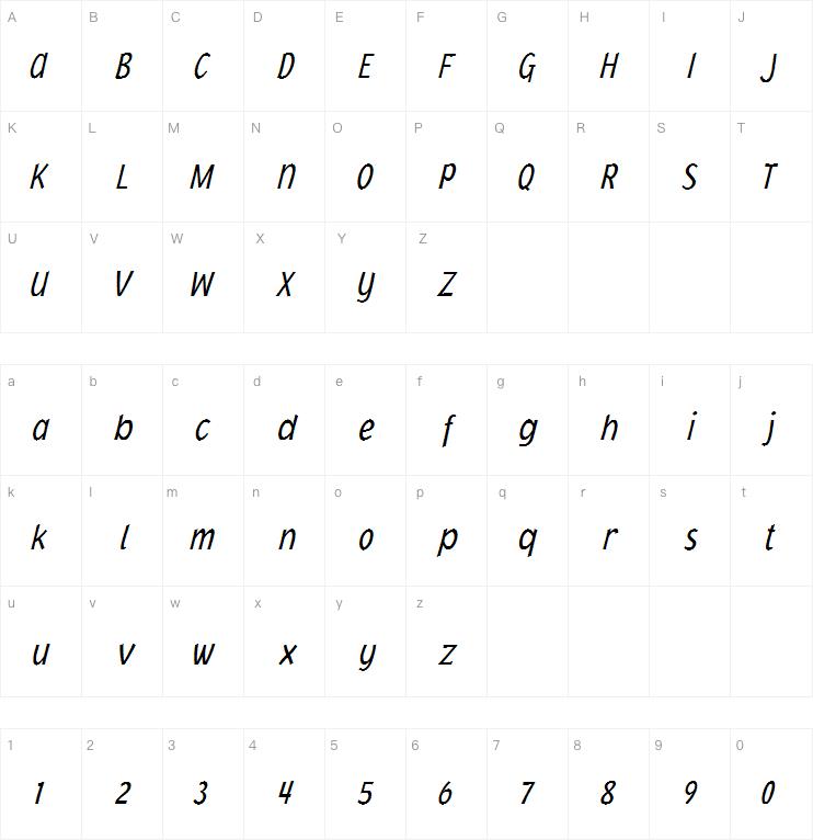 Jacoby Light Condensed Italic