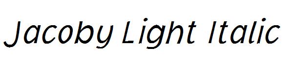 Jacoby Light Italic