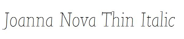 Joanna Nova Thin Italic