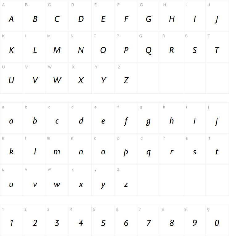 Joanna Sans Nova Book Italic