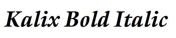 Kalix Bold Italic