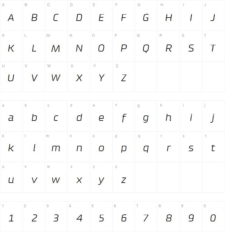 Klint Pro Extended Italic