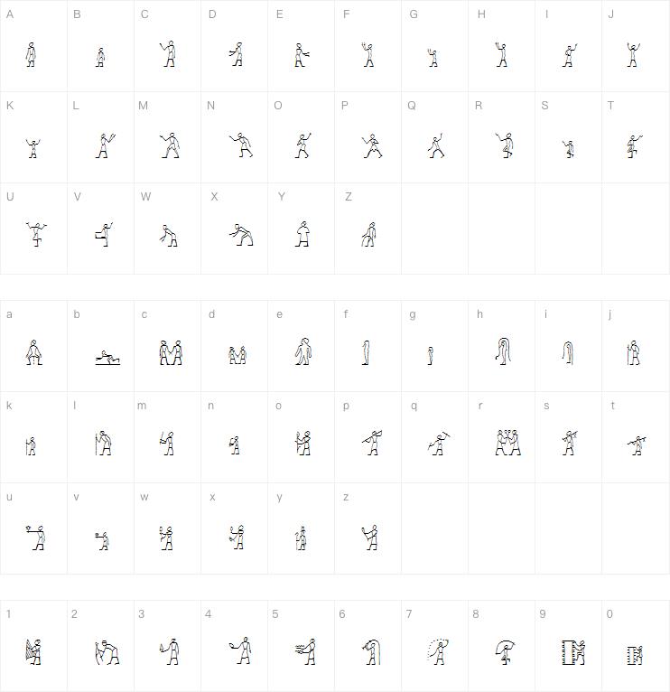 Linotype Hieroglyphes One