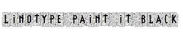 Linotype Paint It Black