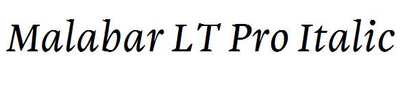 Malabar LT Pro Italic