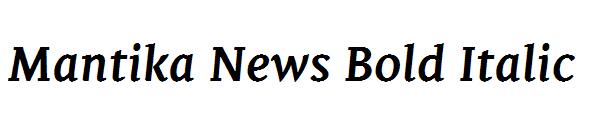 Mantika News Bold Italic