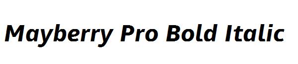 Mayberry Pro Bold Italic