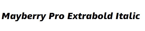 Mayberry Pro Extrabold Italic