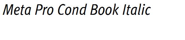 Meta Pro Cond Book Italic