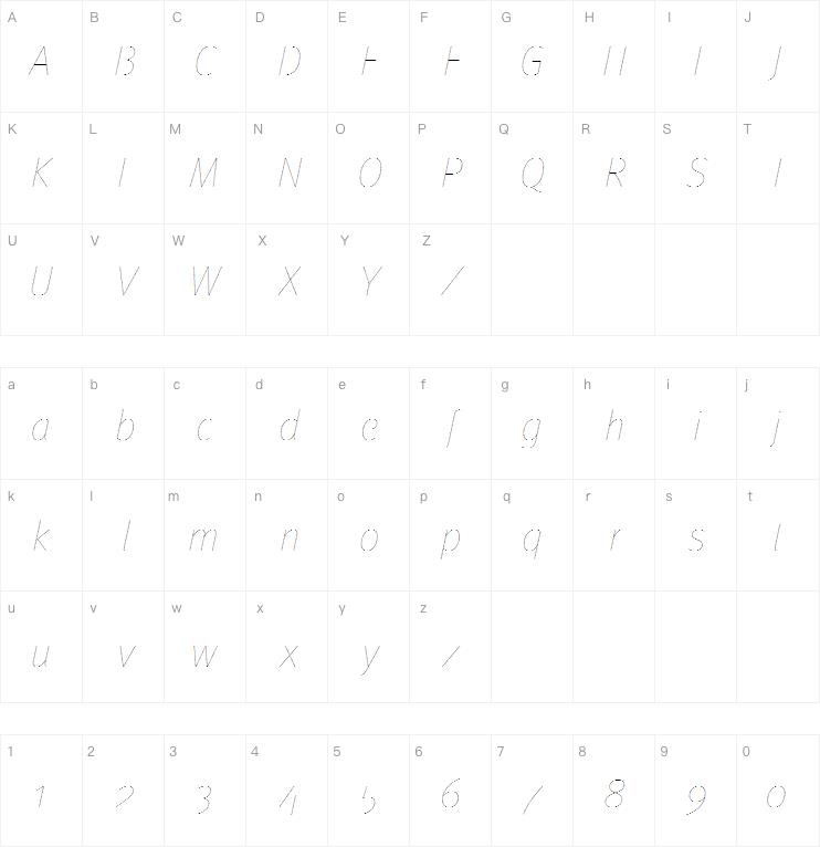 Meta Pro Hairline Italic