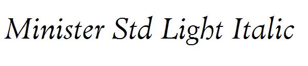 Minister Std Light Italic