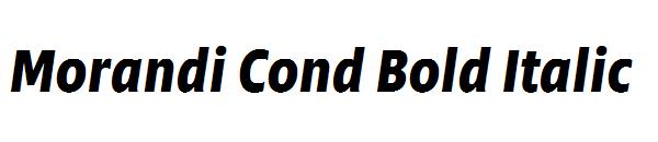 Morandi Cond Bold Italic