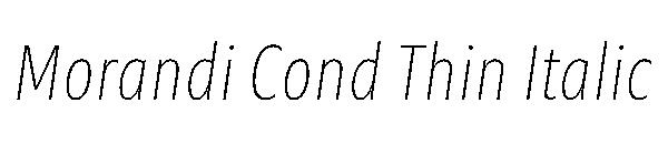 Morandi Cond Thin Italic