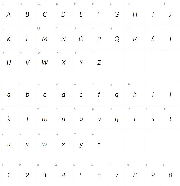 Morandi Light Italic