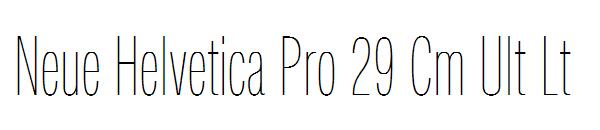 Neue Helvetica Pro 29 Cm Ult Lt