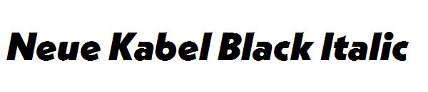 Neue Kabel Black Italic