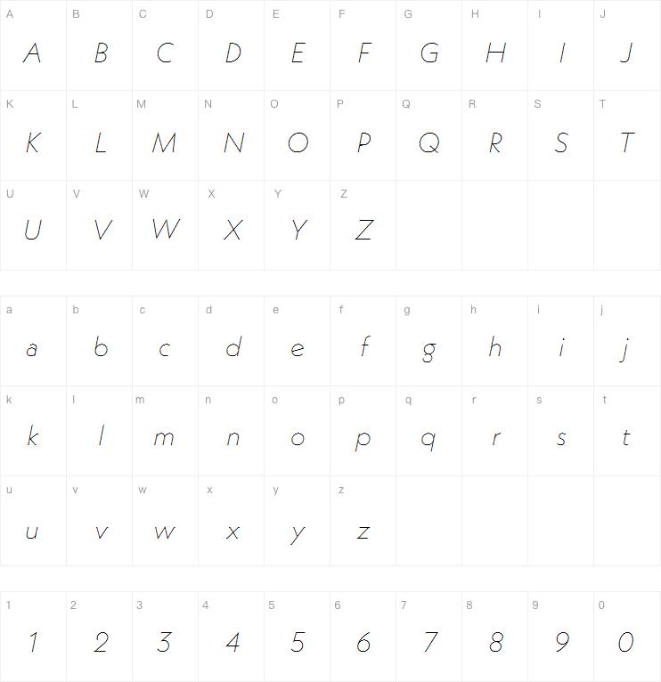 Neue Kabel ExtraLight Italic