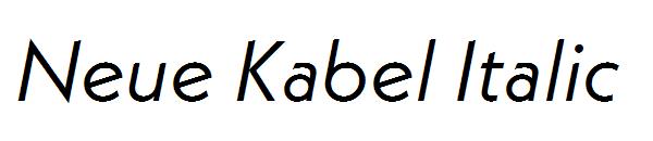 Neue Kabel Italic