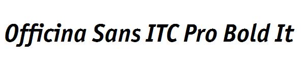 Officina Sans ITC Pro Bold It