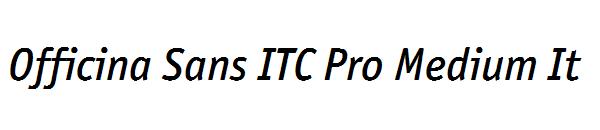 Officina Sans ITC Pro Medium It