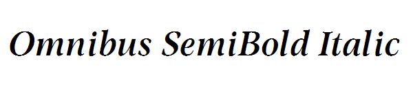 Omnibus SemiBold Italic