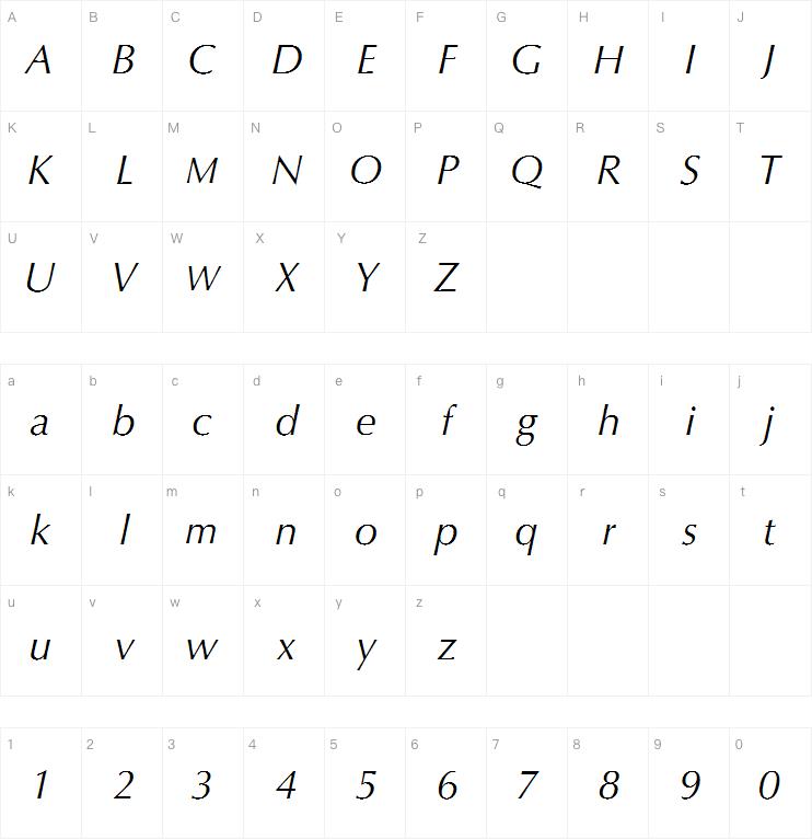 Optima LT Pro Italic
