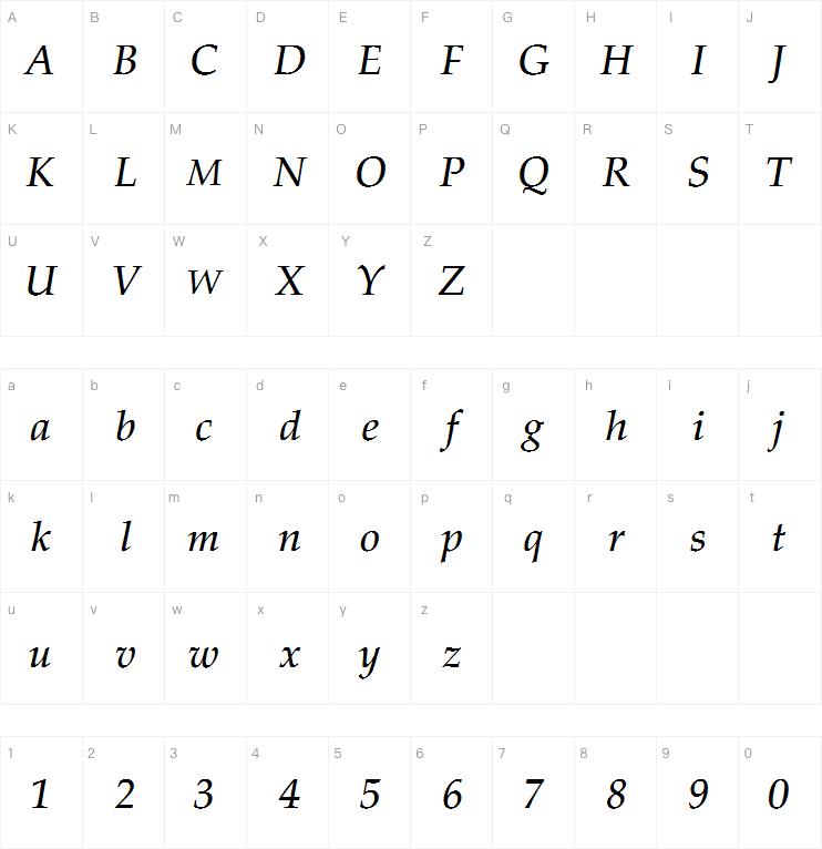 Palatino LT Pro Medium Italic