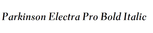 Parkinson Electra Pro Bold Italic