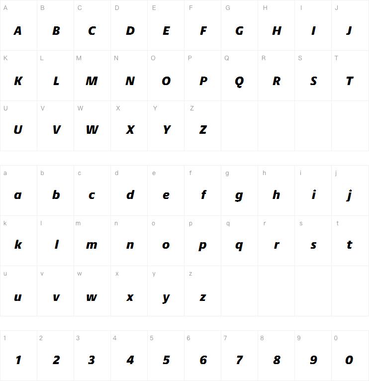 Praxis Next Black Italic