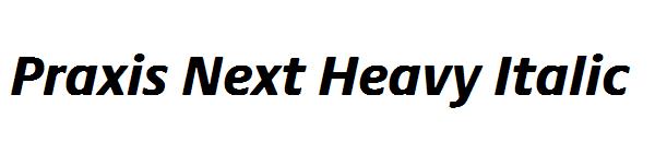 Praxis Next Heavy Italic