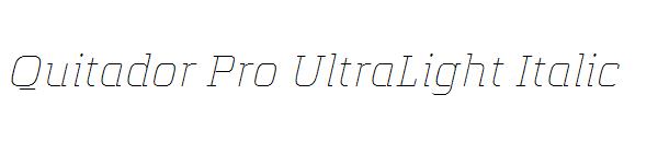 Quitador Pro UltraLight Italic
