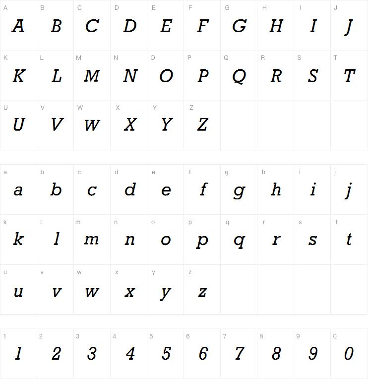 Rockwell Std Italic