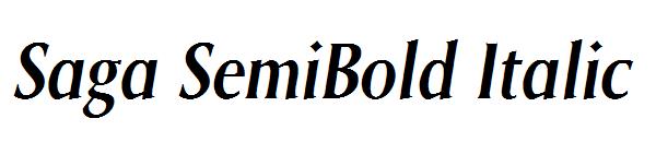 Saga SemiBold Italic