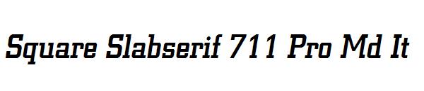 Square Slabserif 711 Pro Md It