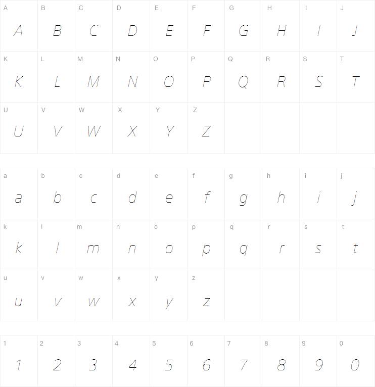 SST Ultra Light Italic