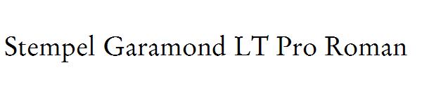 Stempel Garamond LT Pro Roman