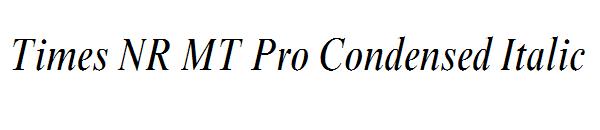 Times NR MT Pro Condensed Italic