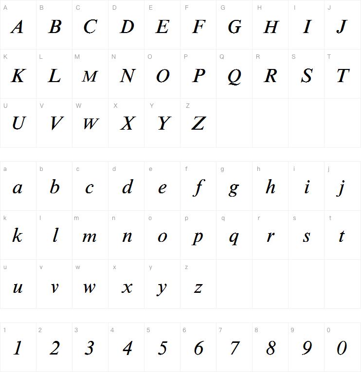 Times NR Seven MT Std Italic