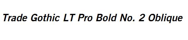 Trade Gothic LT Pro Bold No. 2 Oblique