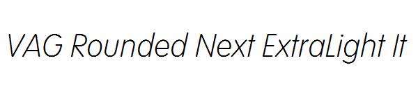 VAG Rounded Next ExtraLight It