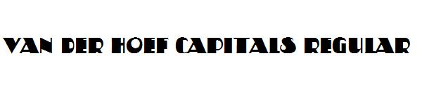 Van Der Hoef Capitals Regular
